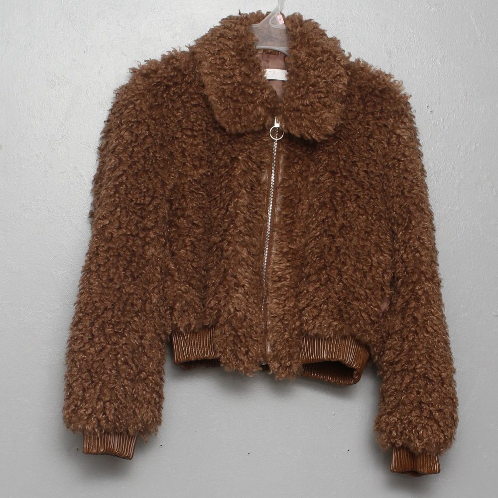 Astr Brown Bomber Jacket